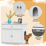Cat Litter Box Enclosure with Drawer 110